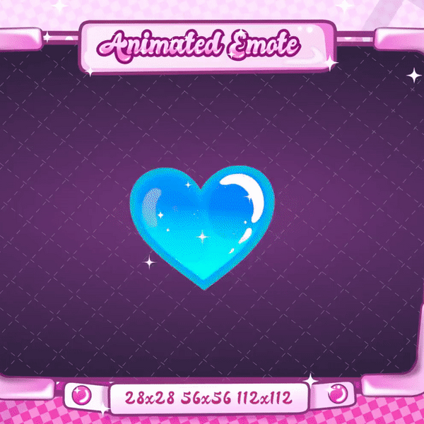 Animated Rainbow Heart Emote