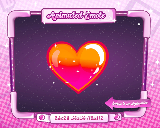 Animated Rainbow Heart Emote