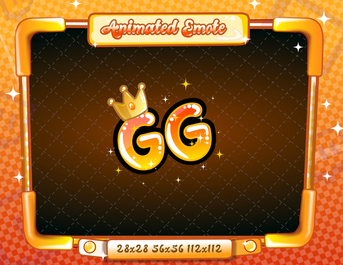 Animated Orange Text Emotes V1