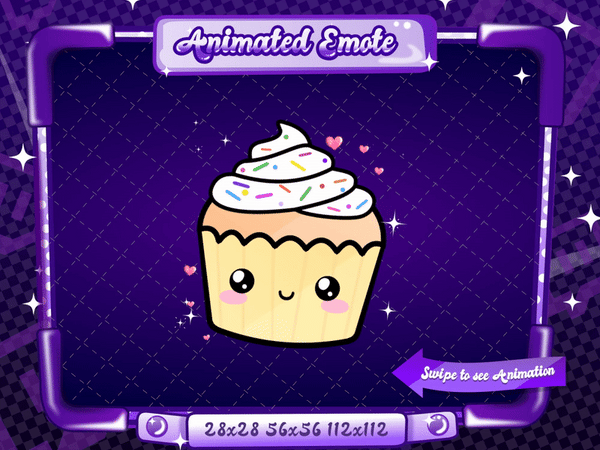 Animated Cupcake Love Emote