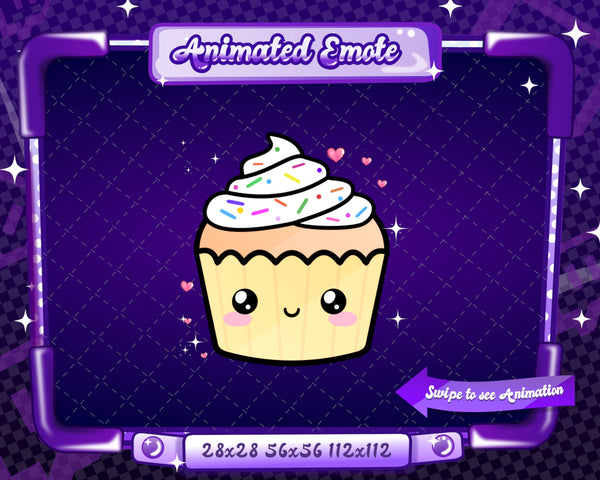 Animated Cupcake Love Emote