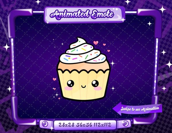 Animated Cupcake Love Emote