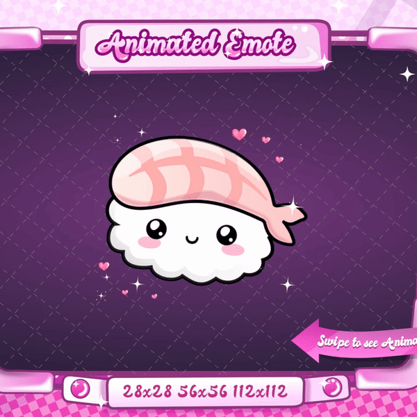 Animated Sushi Love Emote