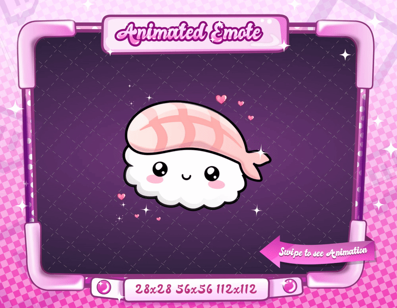 Animated Sushi Love Emote