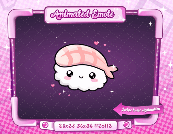 Animated Sushi Love Emote