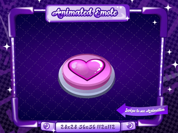 Animated Love Button Emote V3