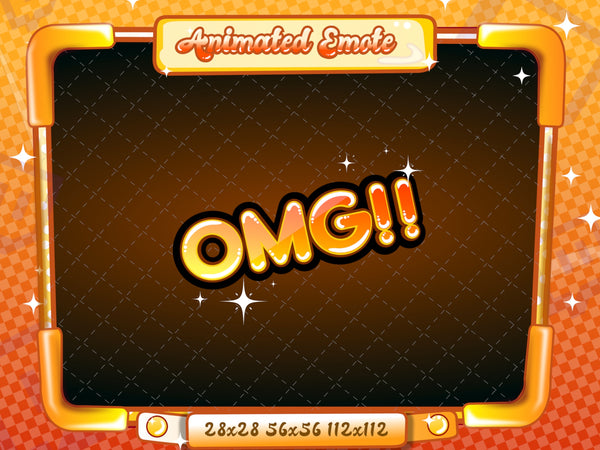 Animated Orange Text Emotes V1