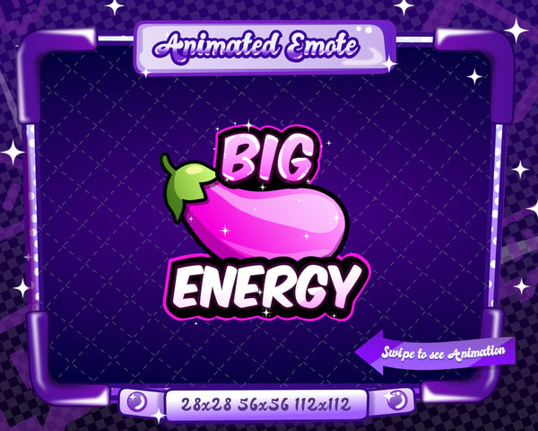 Animated Pink Big Energy Emote