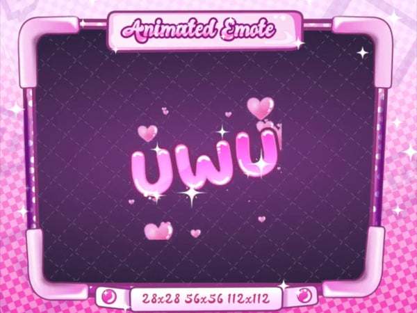 Animated UWU Text Emote