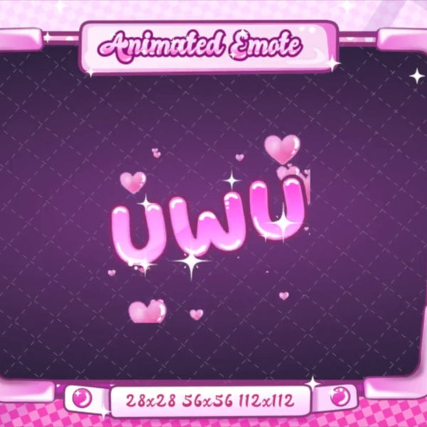 Animated UWU Text Emote