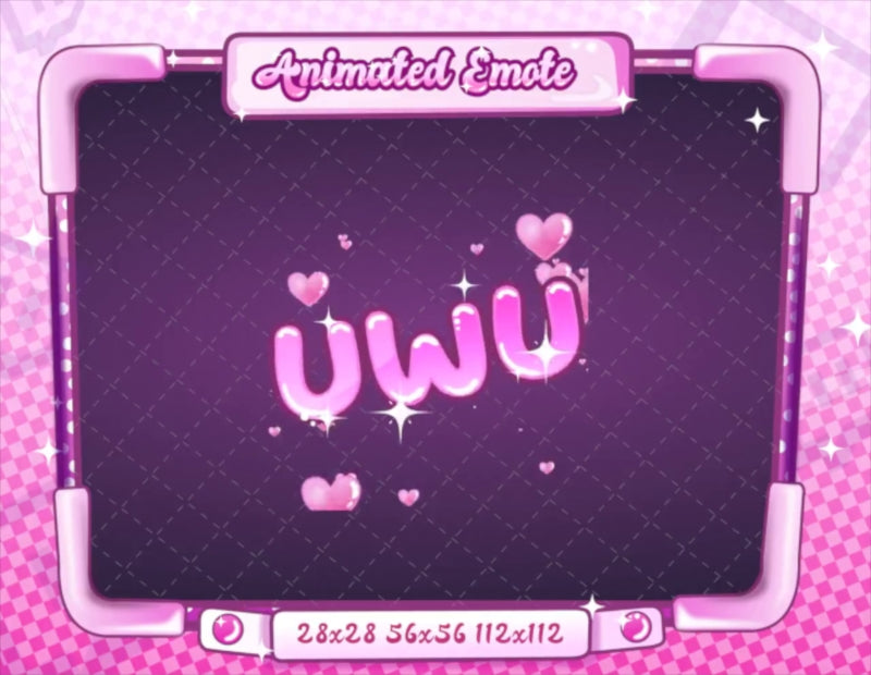 Animated UWU Text Emote