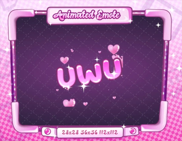 Animated UWU Text Emote
