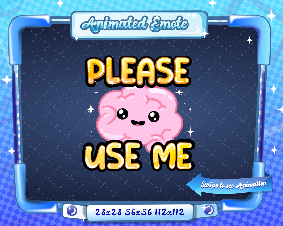 Using Me Animated + Static Please use me Twitch Emote – TotallyGlamCo