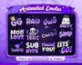 Animated Purple Text Emotes V1