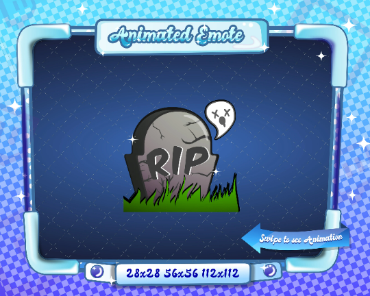 Animated R.I.P Emote V2