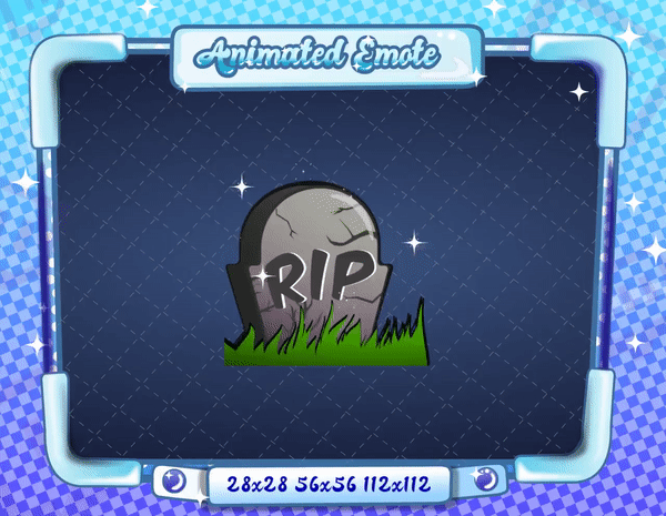 Animated R.I.P Emote V2