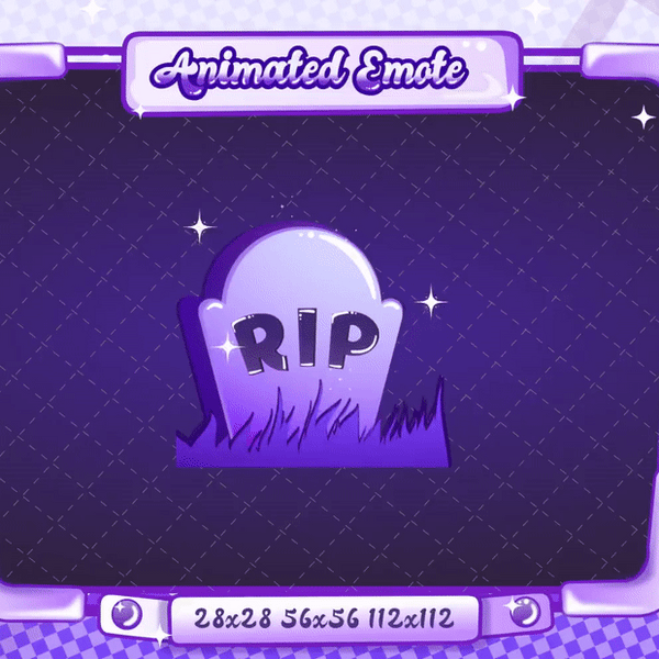 Animated R.I.P Emote V3