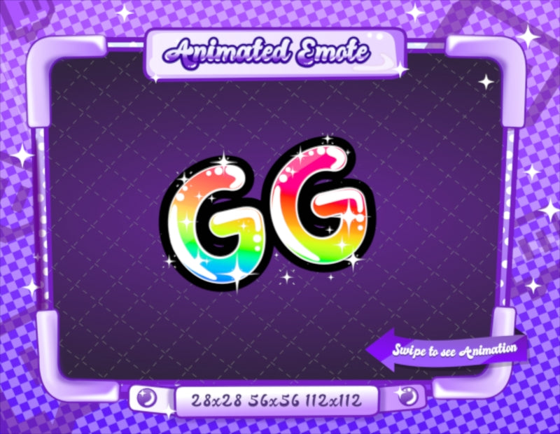 Animated Rainbow Text Emotes V1