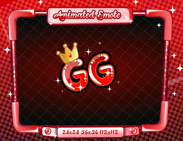 Animated Red Text Emotes V1