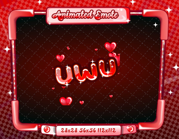 Animated Red Text Emotes V1