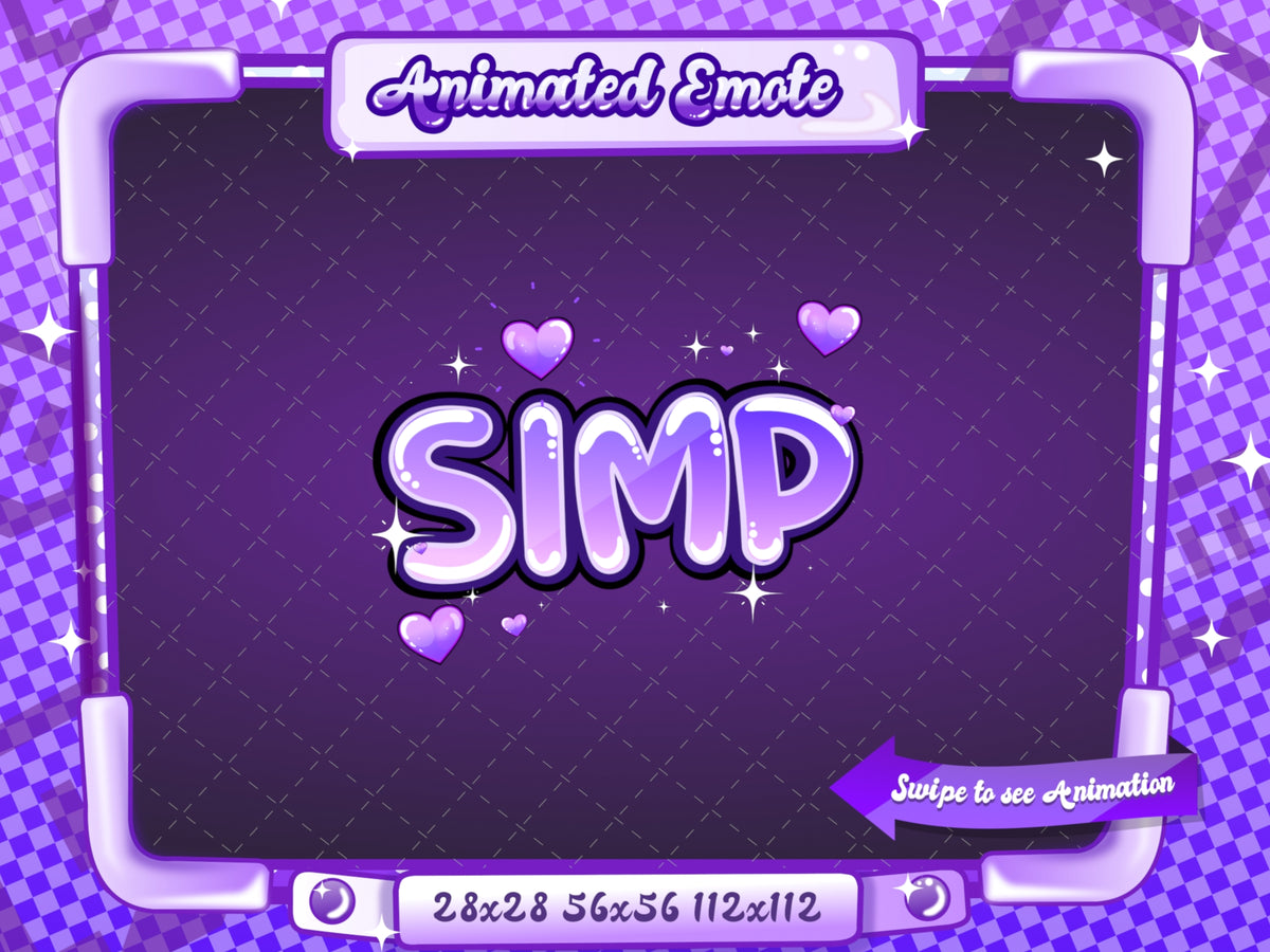 Animated Purple Text Emotes V1