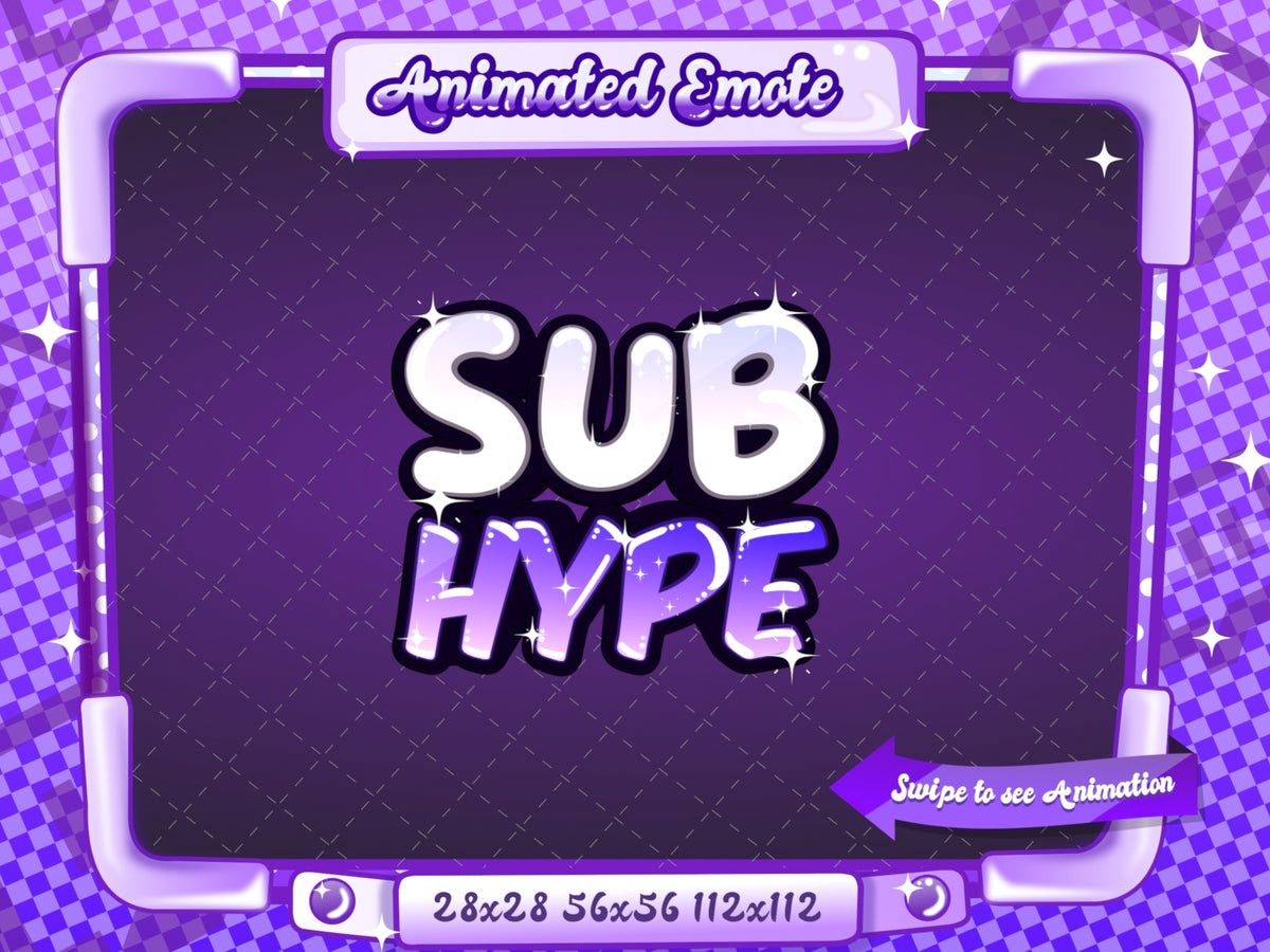 Animated Purple Text Emotes V1