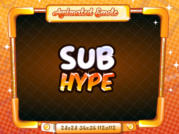 Animated Orange Text Emotes V1