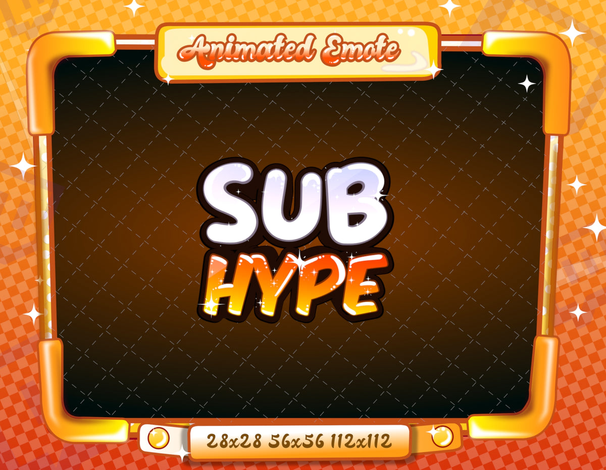 Animated Orange Text Emotes V1