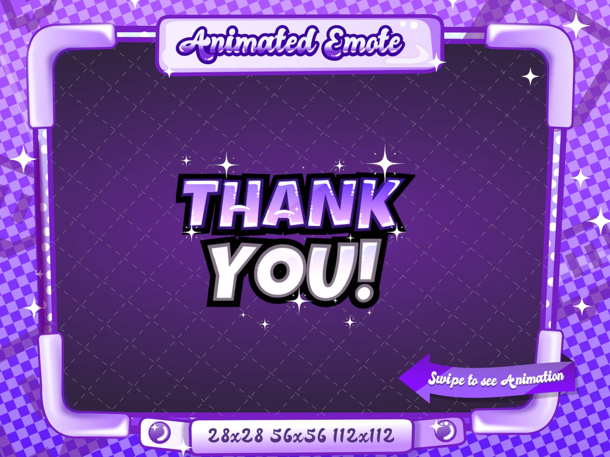 Animated Purple Text Emotes V1