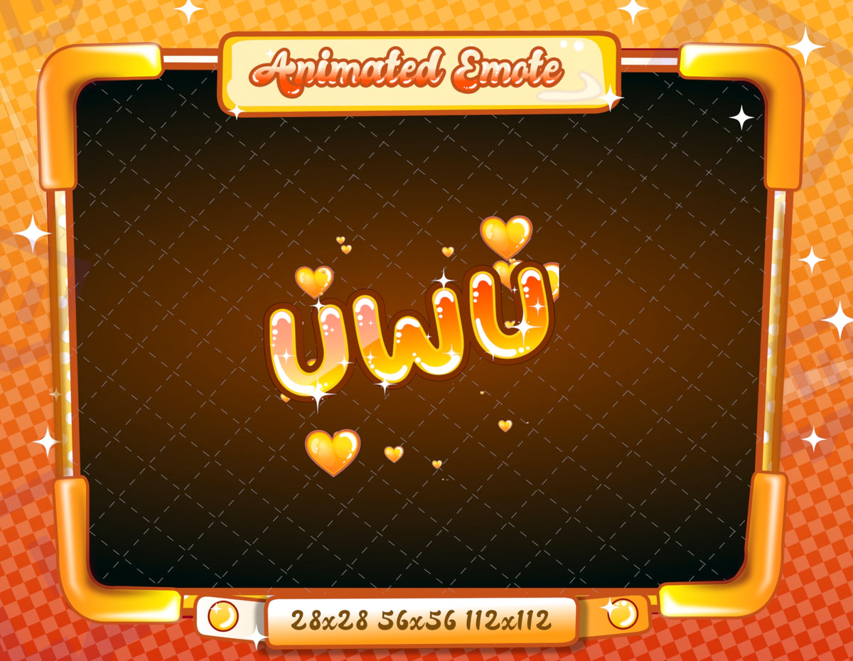 Animated Orange Text Emotes V1