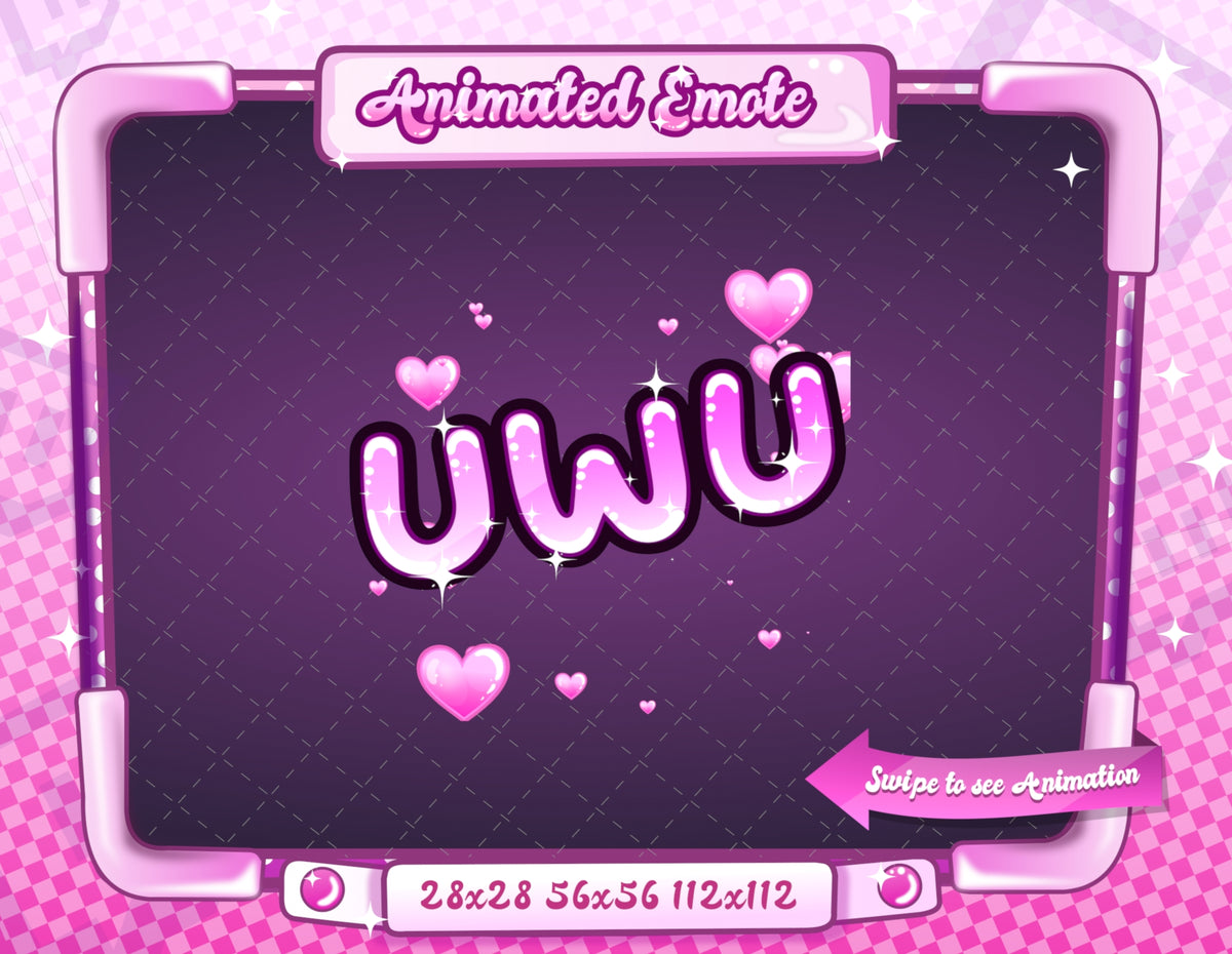 Animated Pink Text Emotes V1