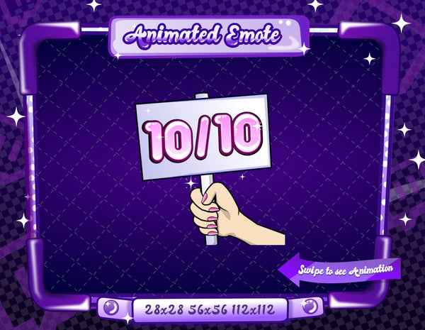 Animated Twitch 10/10 Emote V3