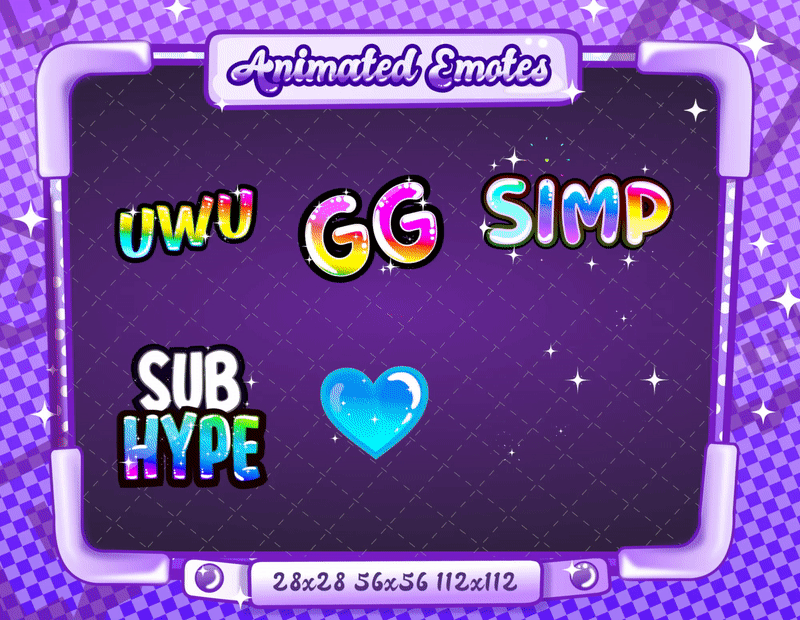 Animated Rainbow Text Emotes V1