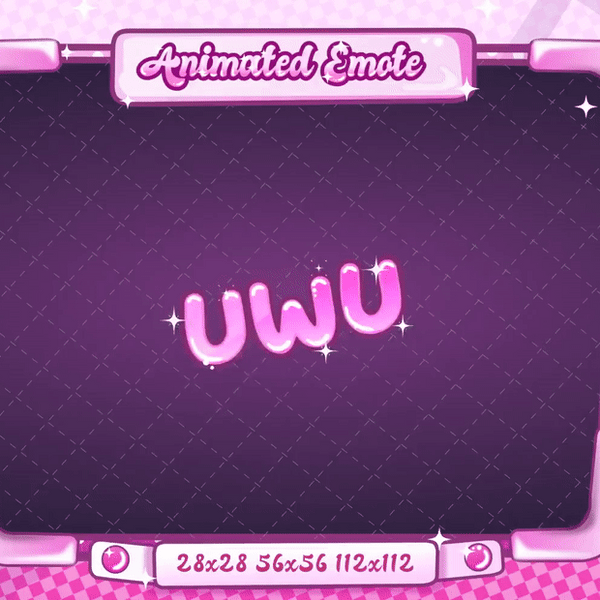 Animated UWU Text Emote