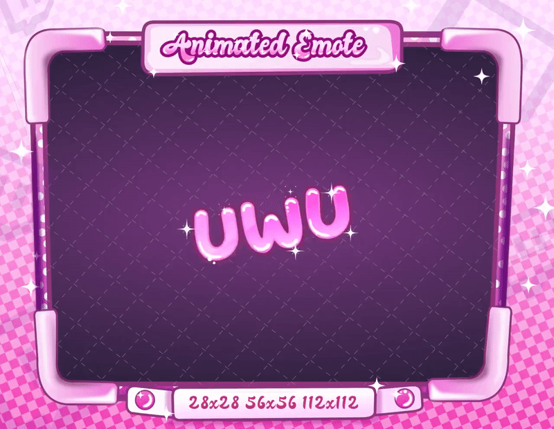 Animated UWU Text Emote