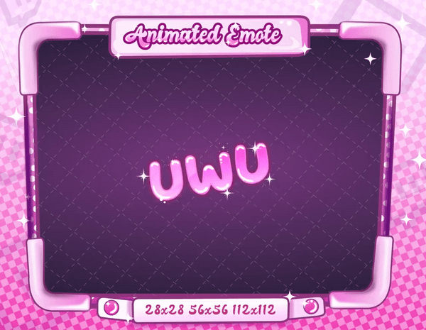 Animated UWU Text Emote